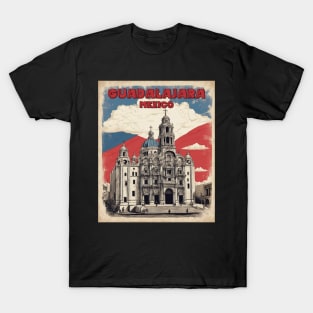 Guadalajara Mexico Vintage Poster Tourism 3 T-Shirt